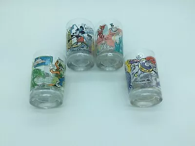 Walt Disney World McDonalds 100 Year Celebration Drinking Glasses Set Of 4 2013 • $23.99