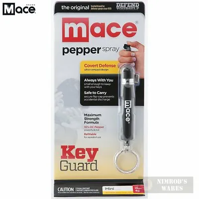 Mace KEYGUARD MINI PEPPER SPRAY Flip-Top Refillable Self-Defense 80810 FAST SHIP • $16.86