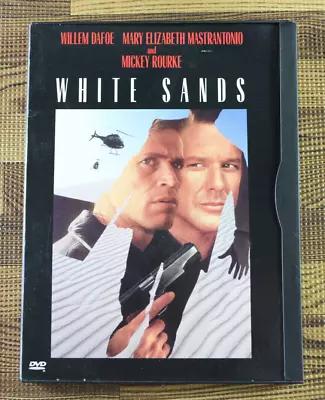 White Sands Willem Dafoe Mary Elizabeth Mastrantonio Mickey Rourke Snap Case DVD • $6.80