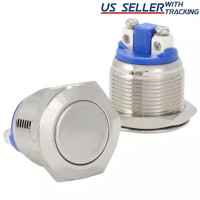 Momentary Push Button Starter Switch/Boat Horn Stainless Steel Metal Waterproof • $7.99