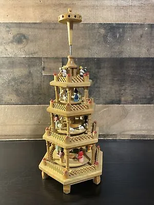$265 • Buy Vintage Spiegel Christmas Nativity Carousel Windmill Pyramid 4Tier