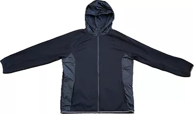 UNDER ARMOUR Jacket Mens XXL Black Soft Sweatshirt Cold Gear STORM Hoodie • $29.76