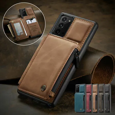 $17.99 • Buy Leather Flip Wallet Card Holder Back Case For Samsung S22+ S20 S10 A51 A71 S9 S8