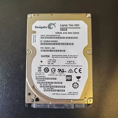 Seagate ST500LM021 500GB 2.5  Laptop Hard Drive SATA HDD • £9.95