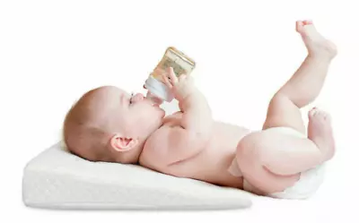 £11.99 • Buy Baby Wedge Pillow Anti Reflux Colic Cushion For Pram Crib Cot Bed Flat Head Foam