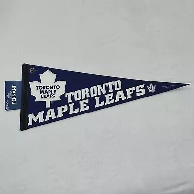 Toronto Maple Leafs NHL Hockey WinCraft Classic Felt Pennant Banner Flag 30x12 • $9.77