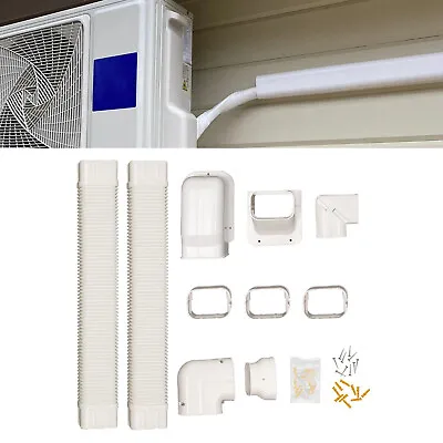 4  PVC ABS Decorative Pipe Duct Line Cover Kit For Air Conditioner Accessories  • $46.55