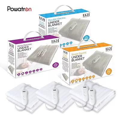 Electric Heated Under Blanket Fast Heating 3 Settings Comfort W/Controler Safe • £18.50