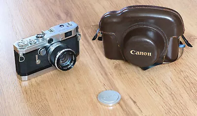 Canon VT Deluxe Rangefinder Camera With Canon 50mm F:1.8 LTM And Case - Working! • £145