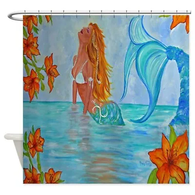 CafePress The Wisdom Seeker Mermaid By Alecia Shower Curtain (660984825) • $73.99