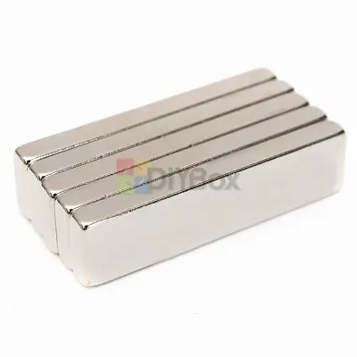 £6.40 • Buy [5PCS] Big Strong Block Bar Fridge Magnets 40x10x4mm Rare Earth Neodymium N52