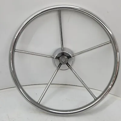 Marine Boat  15.5  5-Spoke Stainless Steel Steering Wheel • $44.95