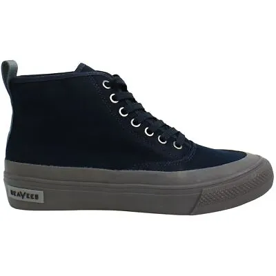Seavees Mariners Lace-Up Blue Canvas Mens Boots MARINERS BOOT • £43.99