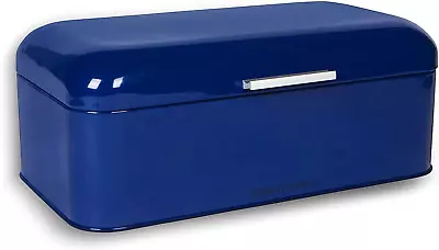 Extra Large Blue Bread Box For Kitchen Countertop - Holds 2 Bread Loaves Blue  • $45.74