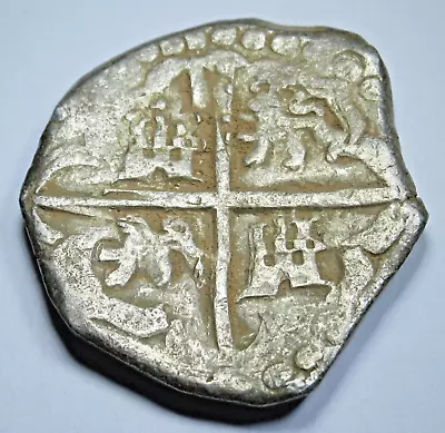 1622-29 Porto Bello Hoard Bolivia Silver 4 Reales 1600's Spanish Pirate Cob Coin • $429.95