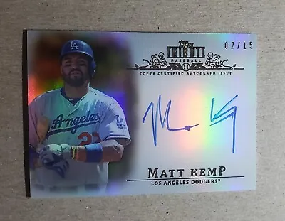 2013 Topps Tribute Matt Kemp Autograph /15 Los Angeles Dodgers • $29.70