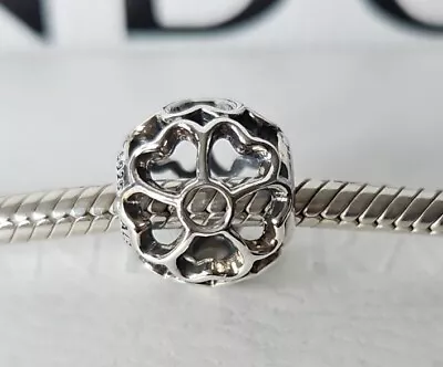 Genuine Pandora Bracelet Charm - Silver Openwork Primrose Flower Charm S925 ALE  • £0.99