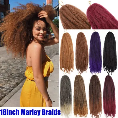 5 Packs Afro Kinky Twist Crochet Hair Braids Marley Braiding Hair Extensions USA • $12.15