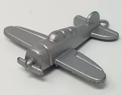 Charm Fighter Plane Silver Aluminum Prop Propeller Vintage  • $15.95