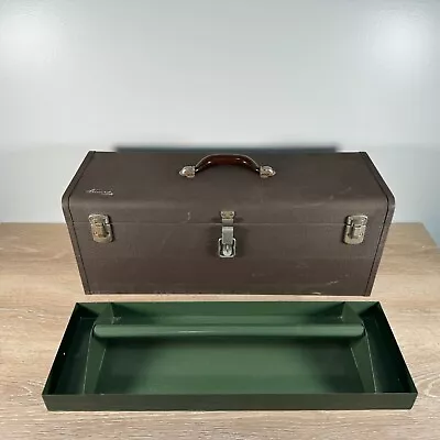 Kennedy K24 24” All-Purpose Tool Box With Tray Brown USA Vintage EXCELLENT • $119.99