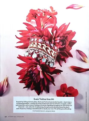 Louis Vuitton Jewelry Advertisement Print Ad Vogue Magazine October 2023 • $14.99