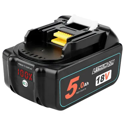 18V 5A Lithium LXT Li-Ion Battery For Makita BL1840 BL1830 BL1850 Cordless Drill • £22.37