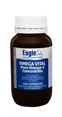 EAGLE Omega Vital Pure Omega 3 Concentrate 120 Capsules • $39.42