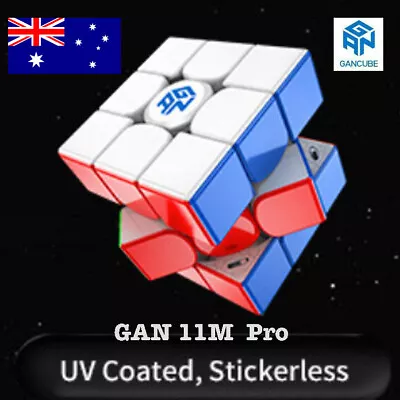 AU Stock GAN 11 M Pro UV Coated Flagship Magnetic 3x3 Speed Magic Cube Puzzle • $95.45