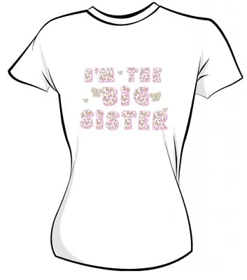 £1.25 • Buy Butterfly Big Sister Middle Sister Little Sister Iron On T Shirt Transfer