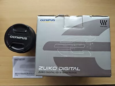 Olympus Zuiko Digital ED 9‑18mm F/4‑5.6 Wide Angle Zoom Lens Mint Boxed • £75