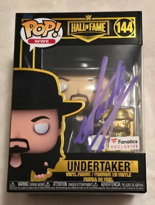  WWE The Undertaker Autograph Signed Funko Pop 144 Fanatics Exclusive Limted  • £482.56