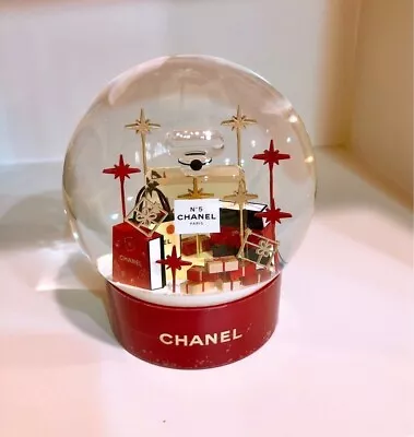 CHANEL N°5 Crystal Mini Snow Globe Dome Christmas New Gift Box 2022 • $376.11