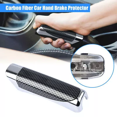 Carbon Fiber Auto Car Hand Brake Parts Cover Protector Car Accessories Universal • $6.59