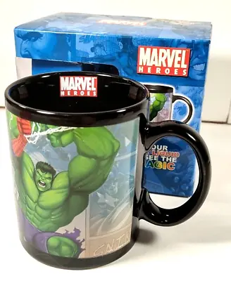 £13.09 • Buy Marvel Comics Superhero Spider-Man Hulk Thing Thermal Color Change Ceramic Mug