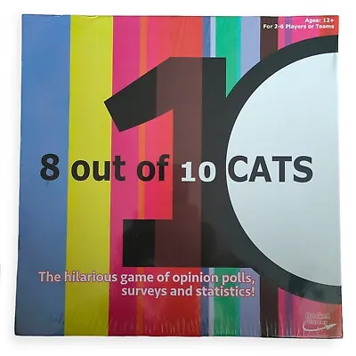 8 Out Of 10 Cats Board Game - Rocket Games - Brand New • £12.50