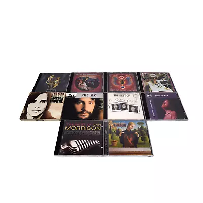 Lot Of 10 Classic Rock Greatest Hits CDs Heart Van Morrison Jackson Browne • $24.99