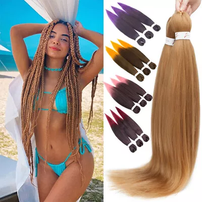 1/3/5Packs EZ Braid Hair Extensions 20 /26  Pre Stretch Braiding Yaki Texture UK • £9.80