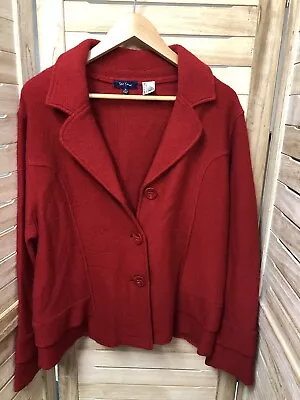 See Saw Ladies Red Cardigan Jacket Size XL • $5