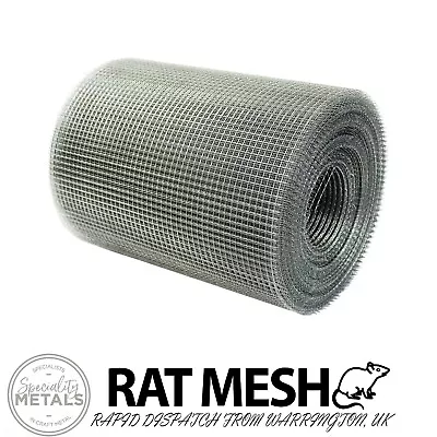 RatMesh Rodent Proof Galvanised Welded Wire Metal Mesh | Rat & Mice Deterrent • £12.86