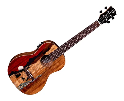 $349.99 • Buy Luna Vista Deer Baritone Uke W/Preamp & Bag - Open Box