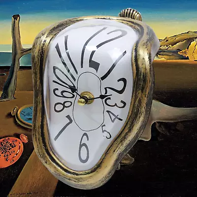 FAREVER Melting Clock Salvador Dali Watch Melted Clock For Decorative Home Desk • £26.32