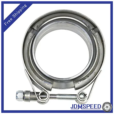 Exhaust Downpipe 2.25inch V-band Clamp Stainless Steel Flange Kit Male-Female • $15.88