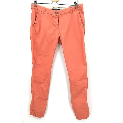 Maison Scotch Soda Button-Fly Pants Orange Melon Straight Slim Leg W29 L34 Women • $31.50