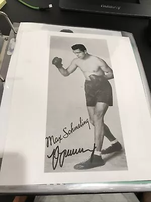 Max Schmeling Signed 8x10 Photo Autograph Boxing Jsa Coa • $49