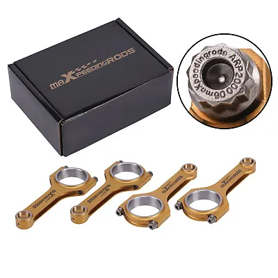 4pcs Titanizing Connecting Rods & ARP2000 Bolts For Honda Civic CRX D16 ZC 137mm • $411.24