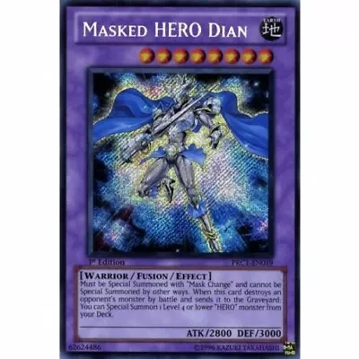 Prc1-en019 Masked Hero Dian Secret Rare Lp 1st Edition • $3.64