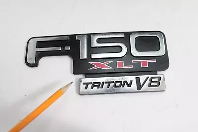 1997-2003 Ford F-150 XLT TRITON V8 Fender Name Plate Emblem OEM Badge '97-03 • $17.95