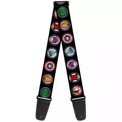 Marvel Avengers  Icons  Nylon Adjustable Guitar Strap By Buckle Down • $14.99