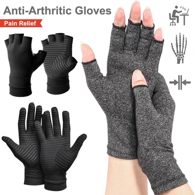 $17.09 • Buy Copper/Cotton Compression Gloves For Computer Typing & Dailywork Relieve Pain US