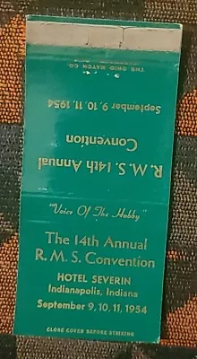 The 14th Annual RMS Convention Matchbook Collectors Club Hotel Severin 1954 IND • $6.58